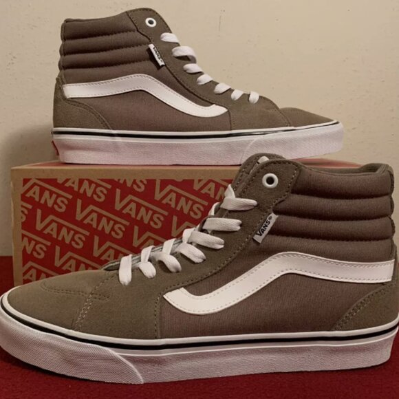 Vans Shoes - Vans Filmore Hi High Top Suede Canvas Walnut Shoes Woman's 8- NEW